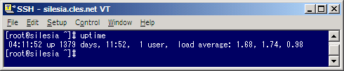 silesia.cles.net uptime - 新サーバに移行を始めます