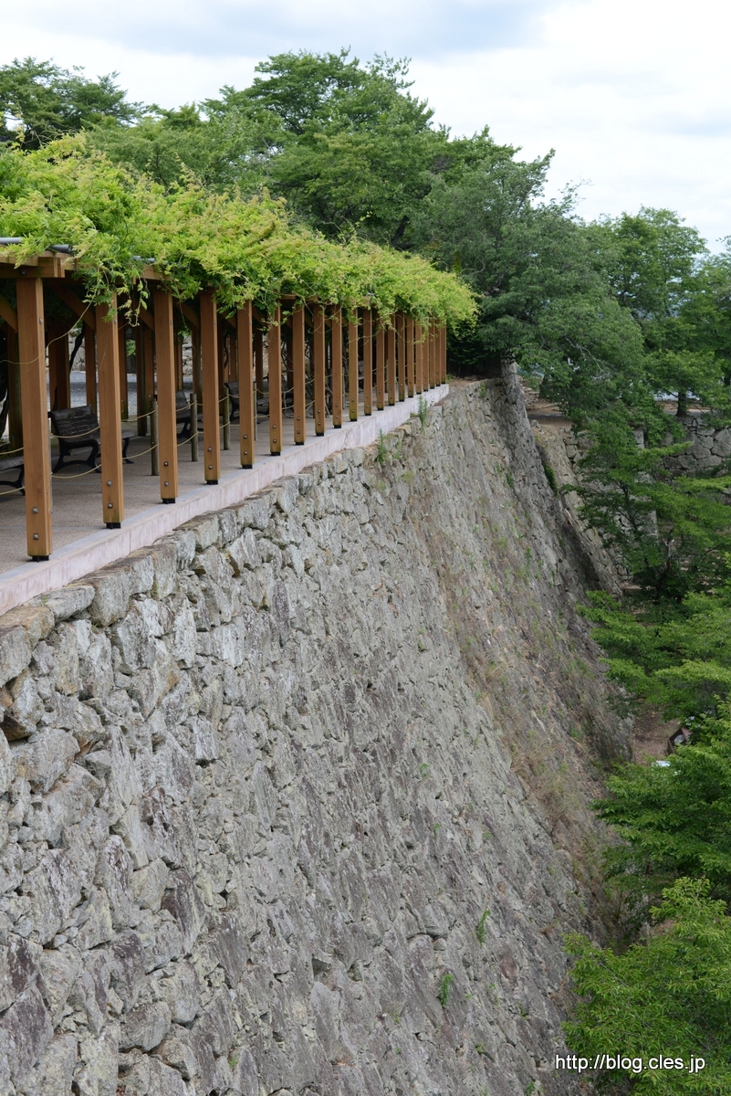 備中櫓からの眺め+-+津山城跡を散策