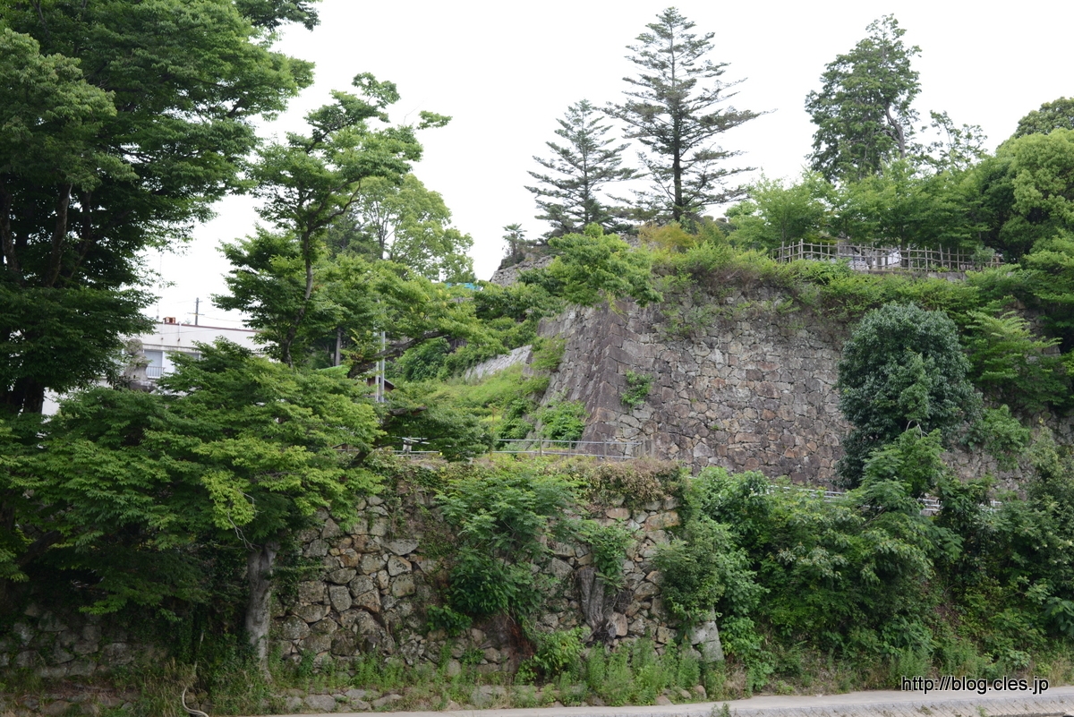 城外からの眺め+-+津山城跡を散策
