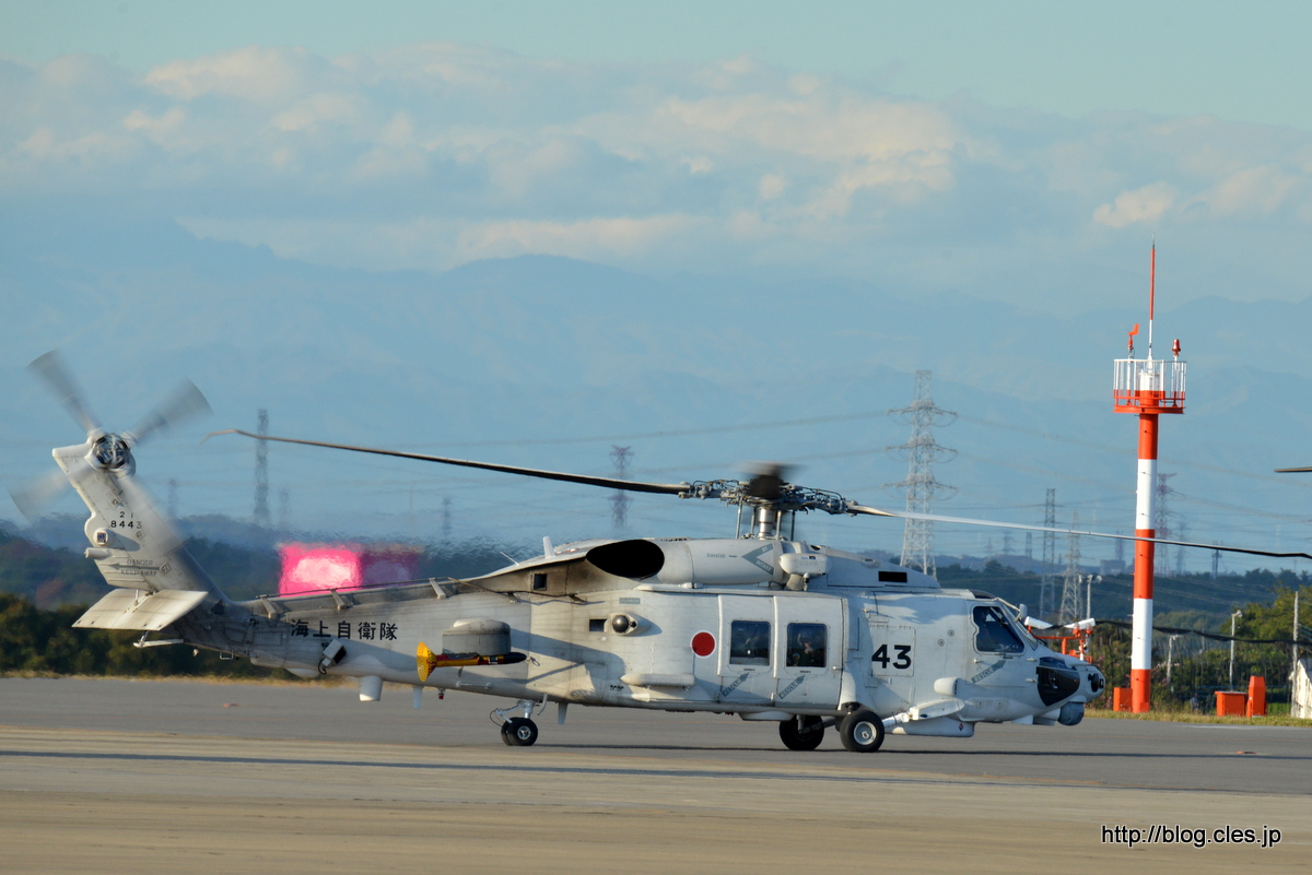 海上自衛隊+SH-60K（21-8443）+-+入間航空祭+2014+に出撃（帰投～退場編）