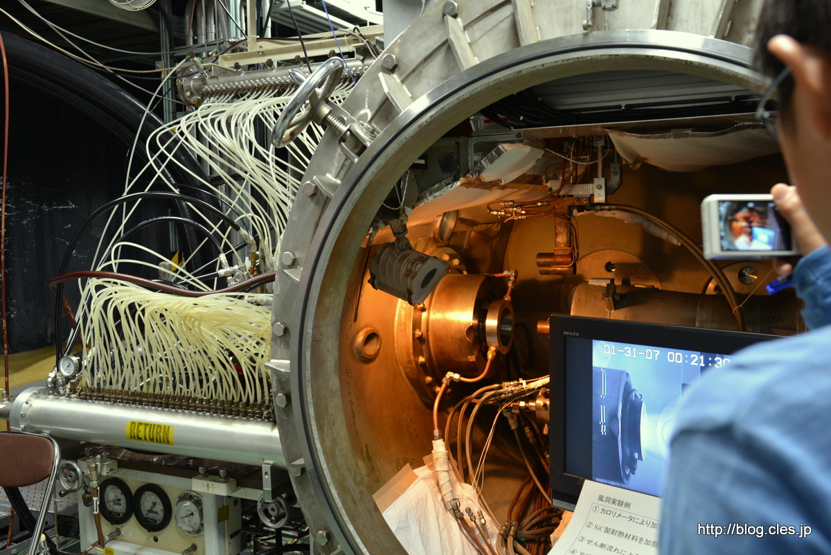750kWアーク加熱風洞+-+JAXA+調布の一般公開+2015にいってきた（風洞編）