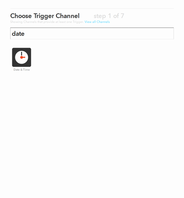 Choose Trigger Channel - IFTTT を使って Twitter アイコンを日替わりにする