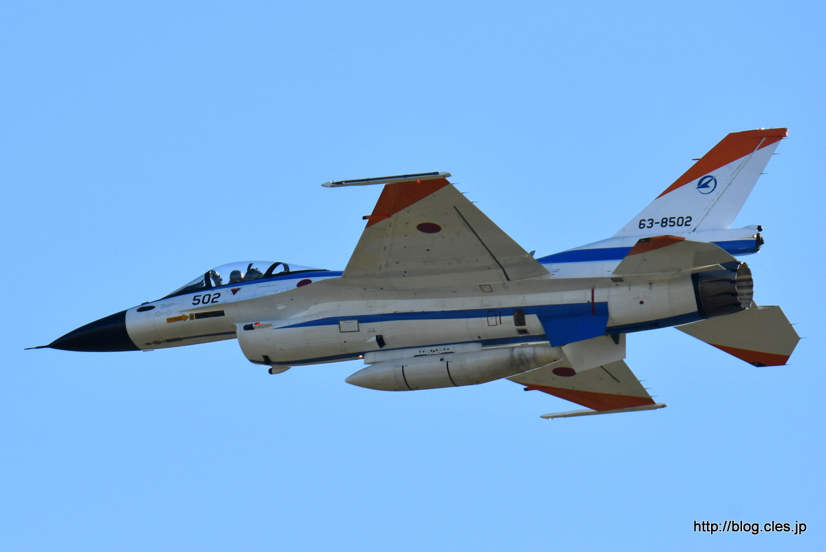F-2（63-8502）+-+飛行開発実験団の異機種大編隊（2016+岐阜基地航空祭）