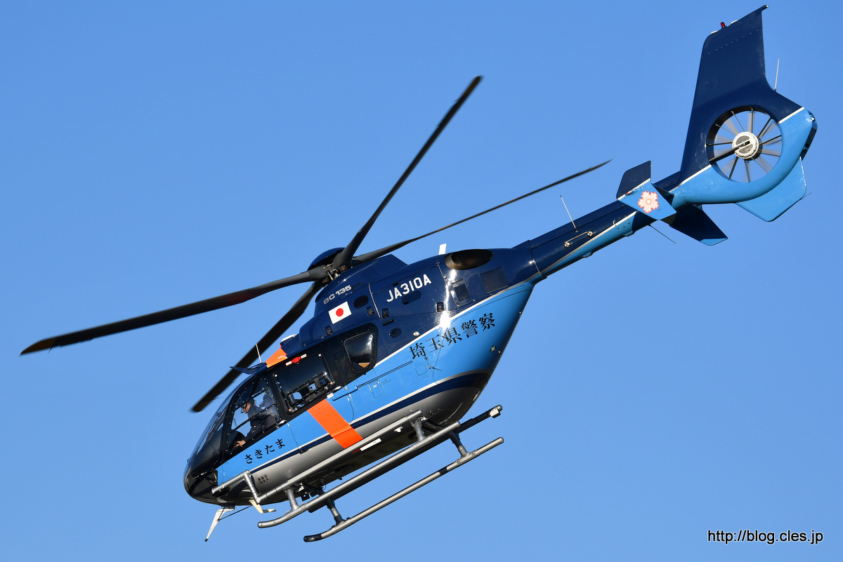 埼玉県警+さきたま+EC135P2++（JA310A）+-+F-15J+の帰投、そして帰路へ（入間航空祭+2016）