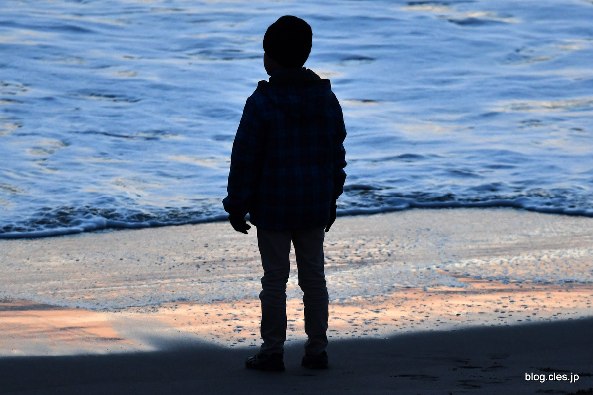 日の出を待つ人+-+2017+年の初日の出を眺めながら