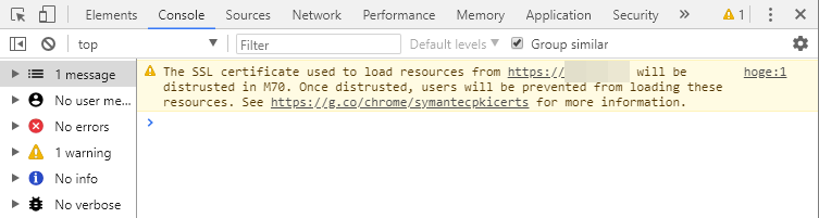 Chrome の警告 - SSL 証明書が Chrome に警告されていませんか？