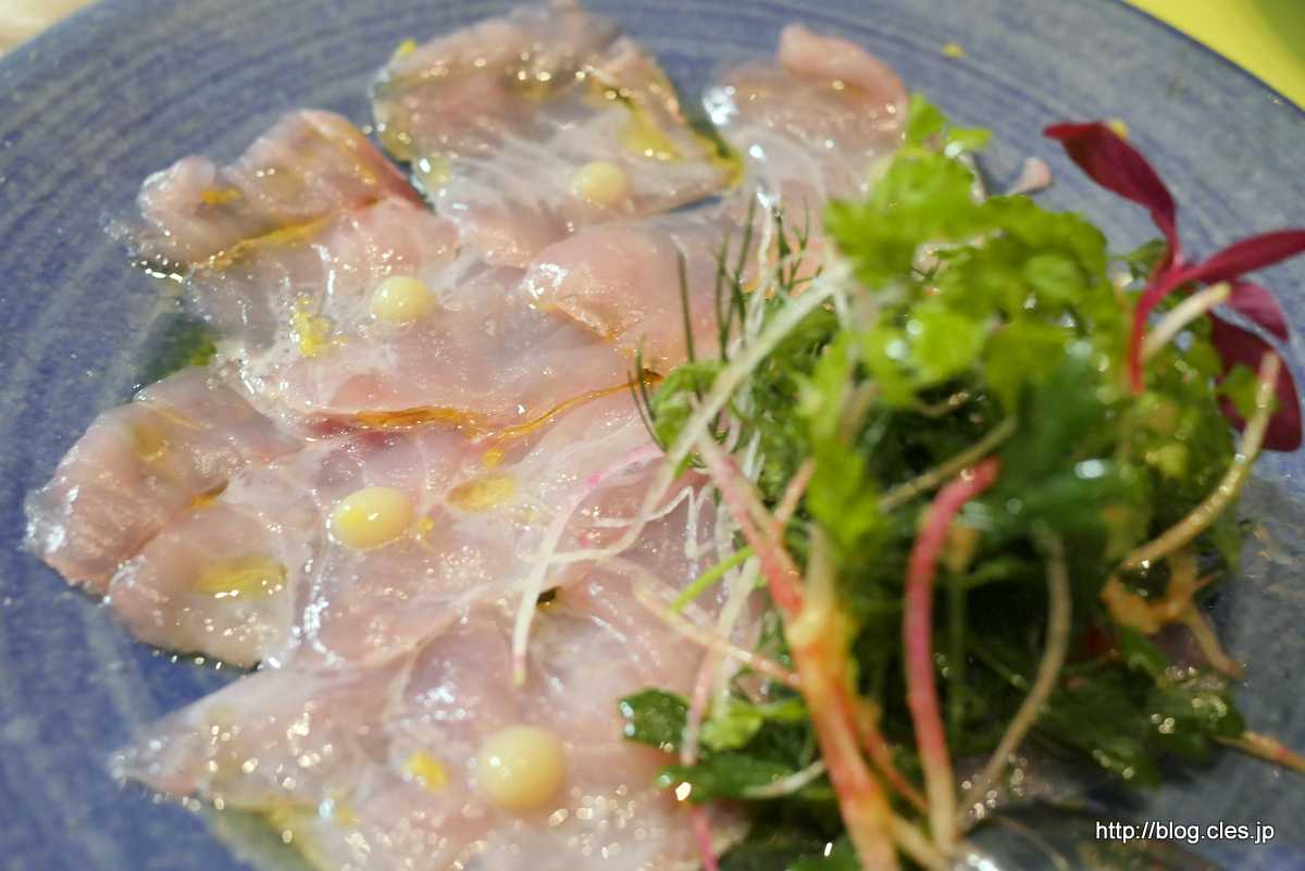 金目のカルパッチョ+-+SALONE+VENDREDI（サローネ+バンドルディ）