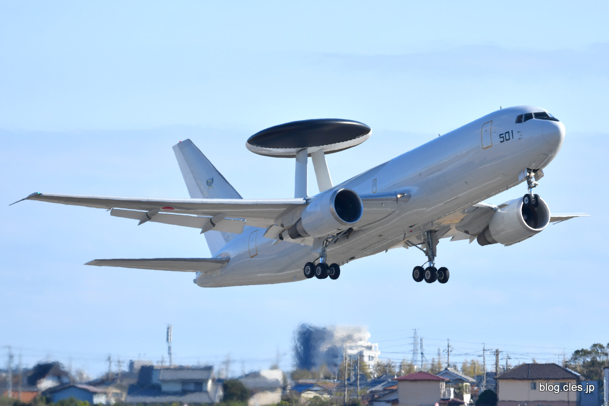 離陸する+E-767（+64-3501）+-+エアフェスタ浜松+2018+事前訓練公開にいってきた