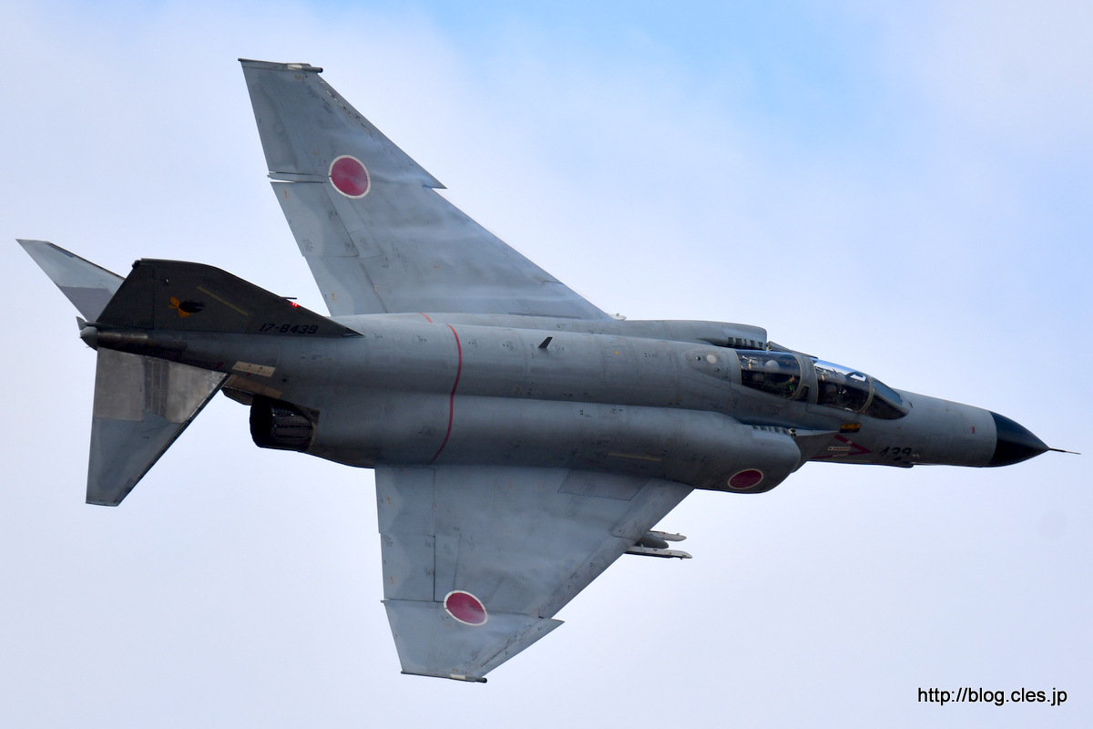 F-4EJ改（17-8439）旋回+-+ファントムだらけの百里基地（平成30年+百里基地航空祭）