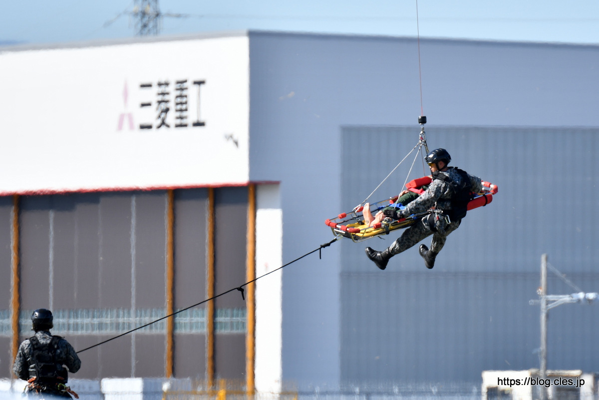 救難教育隊の救難展示（小牧オープンベース+2019）