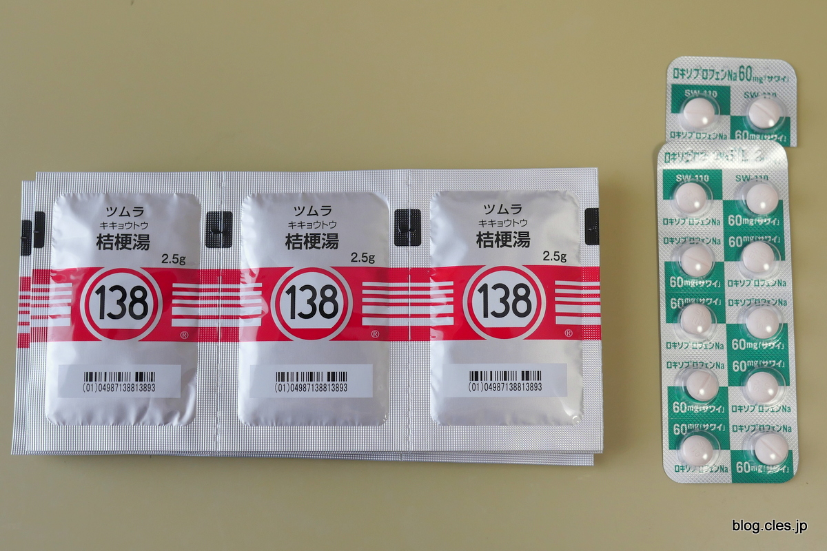 桔梗湯,ロキソ+-+薬が切れたので+5+日ぶりの外出（療養+6+日目）+