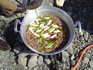 山形風いも煮 - 本日のいも煮　１、２杯目