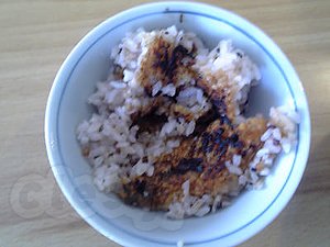 おこげご飯 - ご飯焦がしました