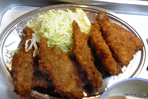 キスフライのアップ - きらく（閉店）