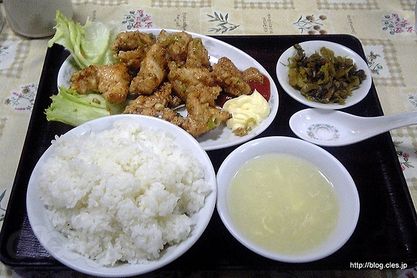 から揚げ定食 - 彩鳳（閉店）