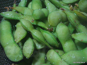 茹でただだちゃ豆 - だだちゃ豆