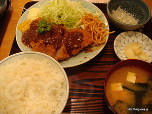 牛カツ定食 - 味処　いちむら