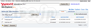 Yahoo Sitemaps - Yahooでもsitemapsが登録可能に