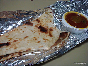 チキンカレー＋ナン2枚 - 白山ダージリン テイクアウト（閉店）