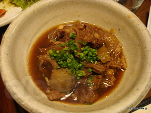 牛筋の煮込み - 北の一
