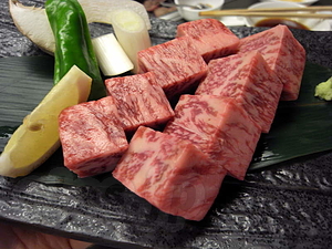 サイコロステーキ - 新橋 徳壽で食事会！