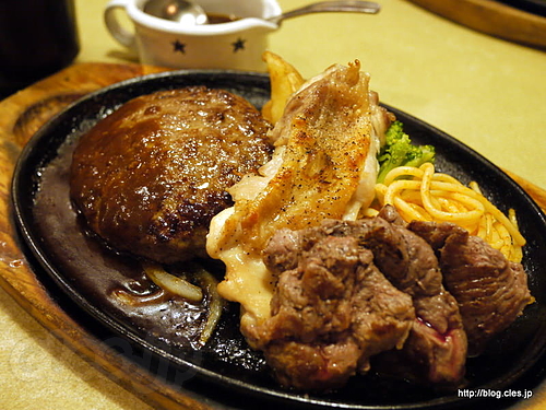 ミックスグリル - ステーキのどん