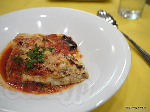 きの子とサルシッチャのラザニア ローズマリーの香り - RISTORANTE LA CIAU