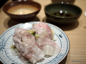 豚肉蒸ししゃぶ - 銀座しゃぶ通 好の笹（ランチ編）