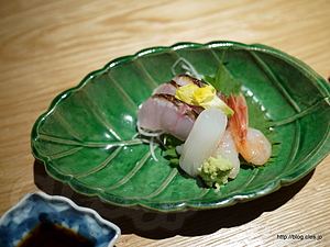 季節の鮮魚３種 - 六味 一滴