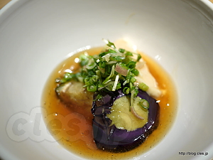 茄子と蒸し鶏の香味野菜餡かけ - 六味 一滴