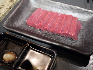 レバ刺し - 炭聖 TANSEI でレバ刺し食べ納め？