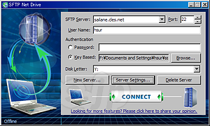 SFTP Net Drive - SFTP サーバをネットワークドライブとしてマウントする