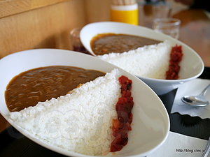 奈良俣サービスセンターのダムカレー - 奈良俣ダムのダムカレー