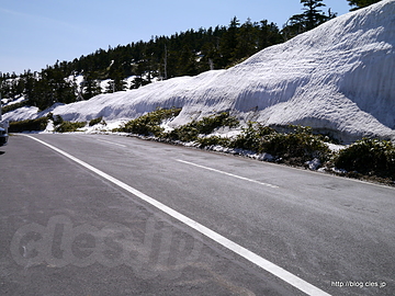 日本国道最高地点 路面 - 日本国道最高地点