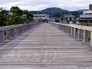 蓬莱橋中央から北側を望む - 大井川 蓬莱橋
