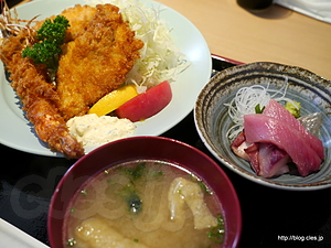 ミックスフライ定食 - 日本橋魚錠