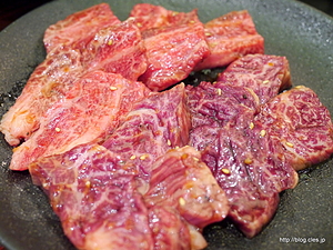 ハラミ、カルビ - 炭火焼ホルモン ぐう でホルモンを堪能する