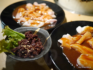 しぐれ煮、ホルモン - 一升びんで松阪肉を食べる
