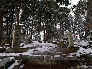  - 雪の安土城跡