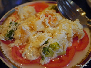 大正海老の卵白あえ - 八重洲大飯店