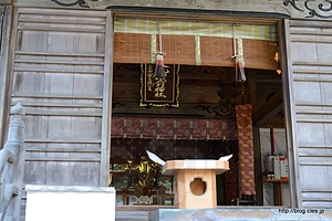 拝殿内部 - 大洗磯前神社
