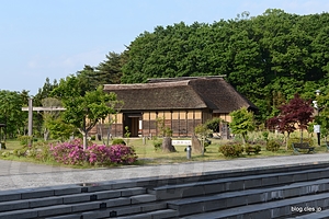 今野家住宅 外観 - 東北歴史博物館で吉田初三郎の鳥瞰図を見る