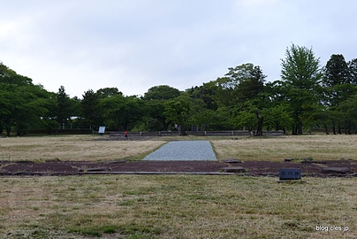 政庁・南門から正殿方向 - 多賀城跡