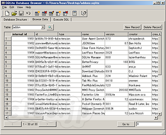 SQLite Database Browser - Windows 向けの SQLite クライアント