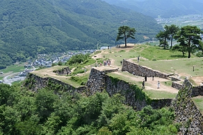 天守からの眺め - 天空の城、竹田城跡にリベンジ