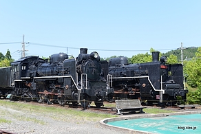 C58390とC57189 - 加悦SL広場でSL充