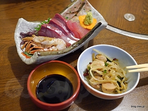 お通し、造り - あじまん