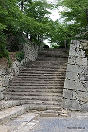 石段 - 津山城跡を散策