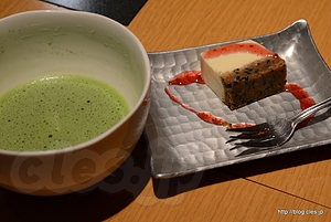 豆乳デザート（チーズケーキ）、お抹茶 - 京豆冨不二乃
