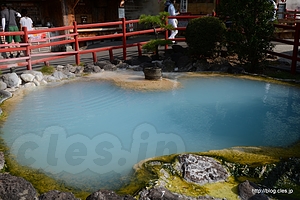 かまど地獄 ３丁目の析出物 - 別府地獄めぐり